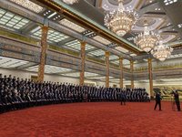 中國大陸台企聯幹部換屆 王滬寧接見