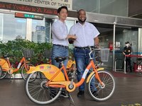 北市捐退役Youbike 克國大使謝圓青年環島夢