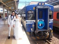 香港鐵道迷來台辦婚禮 包下台鐵列車當禮車