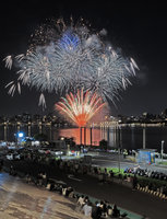 大稻埕6分鐘煙火湧5.5萬人次 30分鐘散場完畢