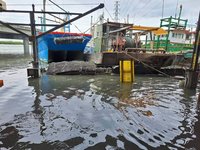 淤積逢年度大潮和颱風海葵  彰化塭仔港恐連淹3天