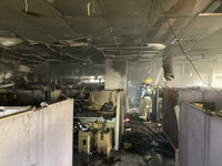 新竹縣1科技公司火警  網路設備測試辦公室燒毀
