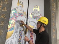 北市唯一書院古蹟 新生代匠師繪門神展新篇