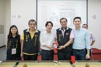 賴清德赴新埔農會推農業政策 國民黨籍鎮長全程陪同