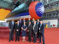 觀禮海鯤艦命名下水 AIT孫曉雅：對台承諾堅若磐石