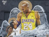 NBA2K捐款 布萊恩與女兒紀念塗鴉牆保留1年