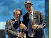 台南團隊參加氣候峰會論壇  帛琉總統戴帽支持
