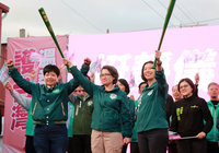 為林靜儀助選 蕭美琴看到戰貓精神籲支持連任