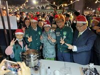 出席平安夜電影趴 陳建仁：大家團結台灣會越來越好