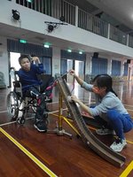 彰化特教學校研發滾球輔具 助身障生圓選手夢