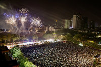 台南雙場地跨年  共吸引25萬人次觀眾