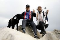 北榮淨山健行千人響應 治療犬歐巴元旦早起參與