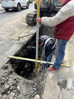 竹北文化街瓦斯管線遭挖破  竹瓦停氣搶修中