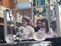 蕭美琴連2天高雄車掃 籲用選票決定台灣未來的路