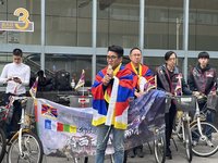 西藏抗暴日65週年  高雄人挺身為自由而騎