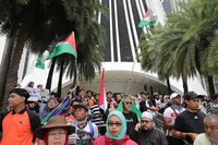 馬來西亞社運團體再上街頭 逾千人聲援巴勒斯坦