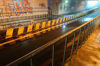 台南永康沒下雨地下道卻積水 抽水機故障造成