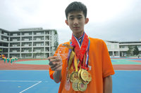 克服手腳不協調 花蓮國小生徐唯宸屢破賽道紀錄