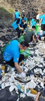 旅遊季暖身 澎湖「摩西分海」岸際清出4100公斤海廢