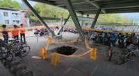 花蓮瑞穗車站停車場2公尺深坑洞 台鐵急封鎖回填