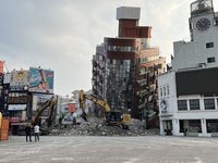 花蓮地震天王星大樓傾斜釀死 暫不拆除等檢方搜證