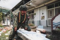 國軍持續挺進花蓮災區 助秀林鄉水源國小復原