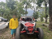 南投仁愛山間竟見沙灘車上路  4輛被抓還有假車牌