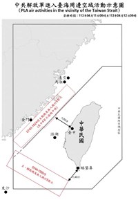 中共22機艦台海周邊活動 國軍嚴密監控