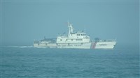 中國海警船闖金門禁止水域 國防部：適切支援海巡