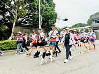 林口竹林山觀音寺千人健走祈福 毛寶貝齊步走