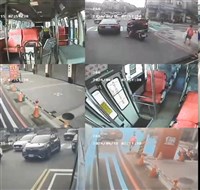 前方車輛停讓行人 基隆公車猛按喇叭駕駛記申誡