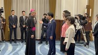 教廷特使代表教宗恭賀賴總統 願天主賜台灣繁榮