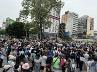 「我藐視國會」全台串聯  台中民眾齊聚火車站抗議