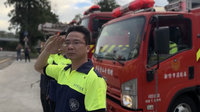 竹市晴空匯火警2消防殉職 分隊同事列隊敬禮致哀