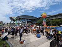 台中青鳥行動 群眾籲勿強行通過不利台灣法案