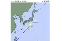 颱風艾維尼接近日本關東 恐影響5/31上班上課交通