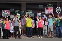 拚政院覆議案反濫權  台中綠營議員街頭宣講