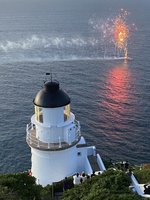 東湧燈塔迎接120歲  海上煙火視覺饗宴映天光