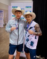 楊博涵劉廣珩首度搭檔 美國羽球賽男雙鍍銀