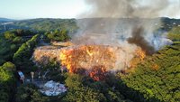 苗市西山垃圾場火警延燒1公頃  陸空聯手灌救中