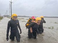 颱風凱米挾豪雨襲屏東 多處淹水累計救出16人