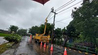 颱風凱米侵襲 彰化1300餘戶停電待搶修