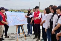 視察災損 陳其邁：撤離疏散仍會料敵從寬、標準從嚴