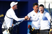 奧運台灣射箭男團晉8強 教練：年輕人喜歡大場面