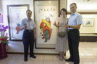 消防尖兵謝嘉益任職逾30年  醉心畫鍾馗台中辦展