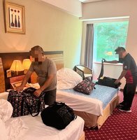 受凱米風災影響 高雄災區安置民眾陸續返家