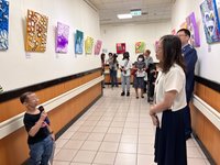 高雄岡山身障福利中心舉辦畫展 盼打破刻板印象