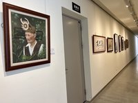 台東大自然油畫協會聯展 老畫家跟時間賽跑走畫全台