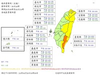 颱風山陀兒影響 台東山區總雨量上看1300毫米