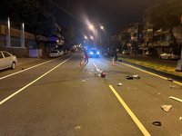 台中潭子曳引車與機車碰撞 騎士送醫不治